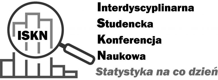 Logo z tekstem Interdyscyplinarna Studencka Konferencja Naukowa Statystyka na co dzień